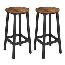 Vintage Set of 2 Bar Stools Tall Kitchen Stools Breakfast High Chair  UKLBC32X Bar Stool price