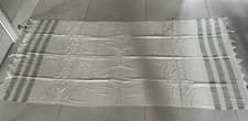 Turkish Hammam Bamboo Peshtemal, Beach Towel Striped Ivory Grey 100cm x 170 cm Peshtemal Towel price