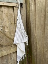 TURKISH PESHTEMAL HAMMAM HAND TOWELL - TASSELLED EDGES (DAMAGED) Peshtemal Towel price