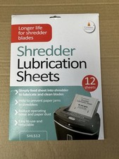 Cathedral Paper Shredder Lubrication Oil Sheets - Pack of 12 Paper Shredder price