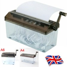 Mini Cut Paper Shredder Manual Shredding Box Cutting A4 Document Desktop Office Paper Shredder price