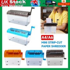 Mini Hand Shredder Personal Strip Cut Manual A4/A6 Paper Hand Cutting Home Tool Paper Shredder price