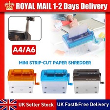 Portable A6 A4 Paper Hand Electric Shredder Manual Straight Cut Home Office NEW Paper Shredder price