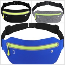 Black Unisex Waist Belt Bum Bag Jogging Running Travel Pouch Keys Mobile Money Unisex Belt Bag price