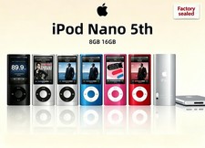 Apple iPod Nano 5th Gen 8GB/16GB Music Player Multiple Colors New Factory Sealed MP3 Player & iPod price