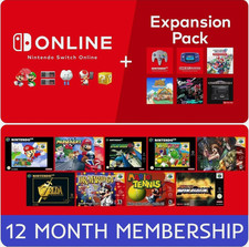 Nintendo Switch Online Expansion Pack • 12 Month Membership Nintendo Games price