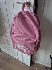 Puma Women's Pale Pink Backpack School College Uni Travel Sports Bag Women's Sports Bag price
