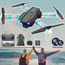 WiFi RC Drone with Dual Camera Foldable Live Video Quadcopter Toys 2 Batteries Drone price