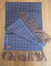 Men's Dark Grey with Geometric Pattern Silk Sammy Scarf Men's Scarf price