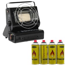 220g Butane Gas Canisters and 1.3kw Portable Gas Heater Outdoor Camping Fishing Natural Gas Heaters price