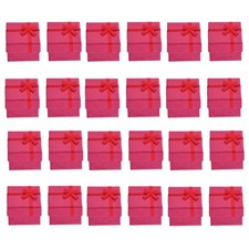 24 Pcs Gift Box Jewellery Boxes Packaging Earring Red Storage Case Jewellery Boxes price