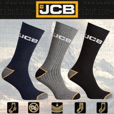 JCB Outdoor Activity Men's Boot Work Socks  3 Pack | Size 9 - 12 | Navy Set Mix Men's Socks Set price