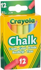 CRAYOLA Anti-Dust Coloured Chalk - Assorted Colours 12 count Smooth Texture Chalk price