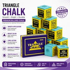 TRIANGLE SNOOKER or POOL Cue Tip CHALK - By Tweeten USA in BOX or PIECES Chalk price