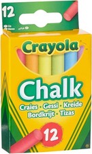 CRAYOLA Anti-Dust Coloured Chalk - Assorted Colours 12 count Smooth Texture Chalk price