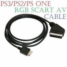 Real RGB Scart Cable for Playstation 1 2 3 PS1 PS2 PS3 Console AV Lead 1.8m Scart Cable price