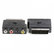 SCART Plug to 3 RCA Composite Phono Adapter Converter In Out Lead for TV DVD VCR Scart Cable price