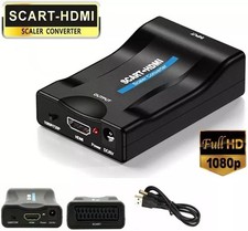SCART To HDMI Converter Adapter Composite Video Audio Adaptor SKYBOX DVD 1080P Scart Cable price