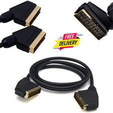 1m Scart Cable 21 Pin Video Audio TV, SKY, VCR, DVD, Android Boxes Scart Cable price