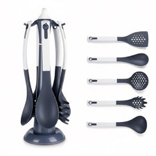 6 Pcs Kitchen Cooking Utensils Set with Rotatable Stand Spatula Dishwasher Safe Kitchen Textile Set price