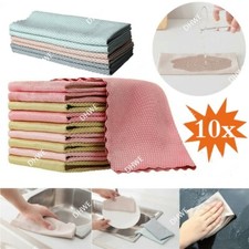 10PCS Special Fish Scale Microfiber Polishing Kitchen Cleaning Cleaning Cloth Kitchen Textile Set price
