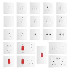 BG 900 Series White Moulded Square Edge Electrical Wiring Accessories Range Home Appliances Display / Outlet price