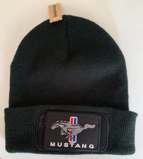 Ford Mustang Beanie Hat (New) Unisex (Black)  (One size) UK Unisex Beanie price