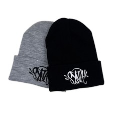 Hot Letter Embroidered Beanie Hats Unisex Winter Cold Knit Cuff Skull Cap Unisex Beanie price
