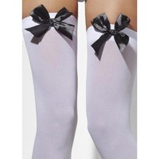 Ladies Thigh High Hold Up Stocking With Lace Satin Bow Over Knee Party Socks Knee-High Socks / Garter Stockings price