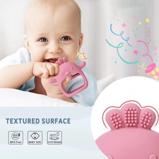 1PC Baby Teething Glove Silicone Teether Mitten Newborn Gum Chew Toy Anti-Scratc Baby Gloves price