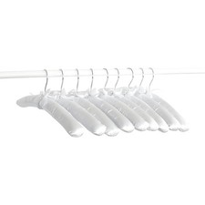 10PCS White Padded Satin Clothes Hangers Coat Soft Bridal Wedding Dress Hangers Wedding Dress price