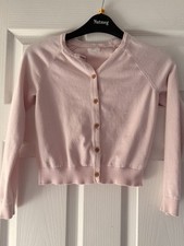 Next Girls Pink Cardigan Sweater Age 9 Years (9-10) Button Up Knit Long Sleeve Girls' Sweater & Cardigan & Knitwear price