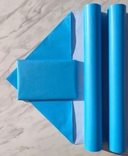 Wrapping Paper Sky Blue Lined 50CM Wide Eco Friendly, 100% Recycled Kraft | Wrapping Paper price