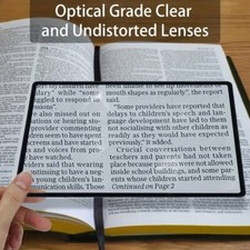 Book Magnifier for Reading Large Sheet Magnifier Reading Aid Glass 3X Page Magnifying Glass price