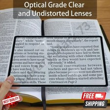 Book Magnifier for Reading Large Sheet Magnifier Reading Aid Glass 3x Page Magnifying Glass price