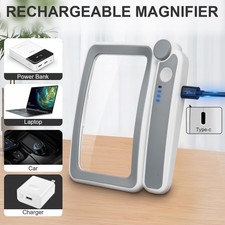 Large 4x LED Magnifying Glass - Rechargeable Foldable Reading Magnifier Magnifying Glass price