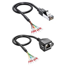 RJ45 Male/Female To 8Pin Connector RS232 Serial Cable Parallel Shielded Serial & Parallel Cable price
