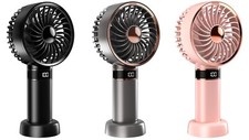 Mini Handheld Fan Portable Hold Desk Cooler Cooling USB Rechargeable 4000mAh A+ Fans price
