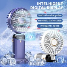 Mini Hand-held Fan Portable Folding Desk Fan Cooler Cooling USB Rechargeable Fan Fans price