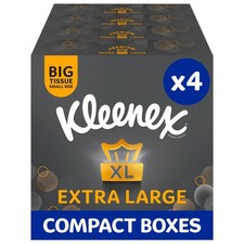 ® Extra Large Facial Tissues Multipack 4 Compact Tissue Boxes Soft 4 boxes Tissue price