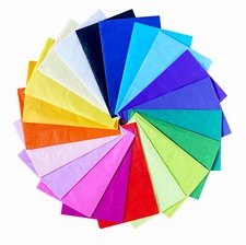 20 Large Multi Coloured Tissue Paper Sheets Assorted Pack Gift Wrapping 50x66cm Tissue price
