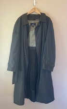 VINTAGE London Fog Men’s Black Trench Coat Size 44T Men's Trench Coat price
