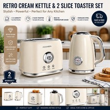 Retro Style Kettle And Toaster Set 2 Slice Toaster 1.7l Kettle Kitchen Set Electric Kitchen Appliances Dowry Sets price