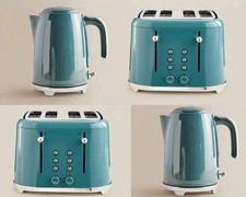 Retro 4-Slice Toaster Retro Fast Boil Kettle 1.7L Kitchen Set. Electric Kitchen Appliances Dowry Sets price
