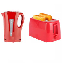 Red 1.7L Jug Kettle and 2 Slice Toaster Set Modern Kitchen Appliance Set Electric Kitchen Appliances Dowry Sets price