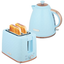 Blue Kettle Toaster Set 1.7L 2 Slice Honeycomb Fast Boil Kitchen Appliance Set Electric Kitchen Appliances Dowry Sets price