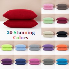 2, 4 X PILLOW CASE LUXURY CASES POLY COTTON HOUSEWIFE PAIR PACK  PILLOW COVER Pillowcase price