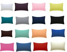 2 X Pillow Case 100% Poly cotton Housewife Pair Pack Pillows Cover Cases Pillowcase price