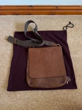 Genuine Mulberry Brown Leather Crossbody / Messenger Bag Unisex Messenger Bag price