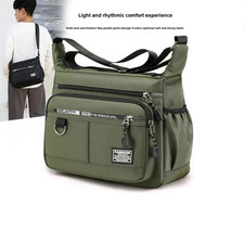 Men's Oxford Messenger Bag Crossbody Large Capacity Shoulder Casual Travel Work Unisex Messenger Bag price